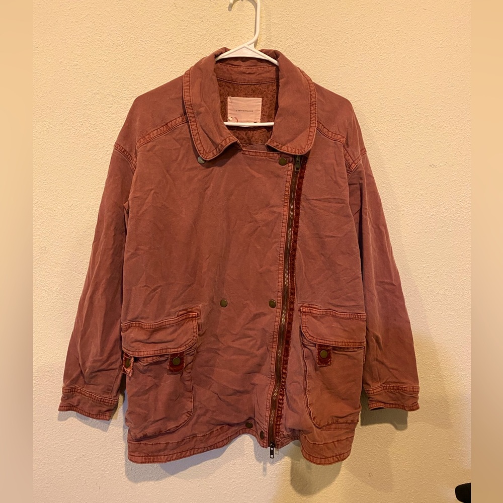 Anthropology Rusty Orange Jacket
